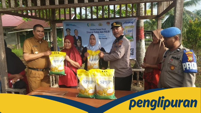 **Polres Meranti dan Bulog Salurkan 15 Ton Beras Murah, Sosial Ekonomi Masyarakat Terangkat**