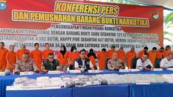 Polda Riau Berikan Kado HUT RI dengan Bongkar Sabu Rp 42,5 M