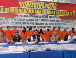 Polda Riau Berikan Kado HUT RI dengan Bongkar Sabu Rp 42,5 M
