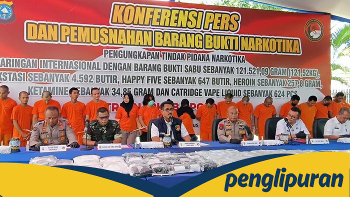 Polda Riau Berikan Kado HUT RI dengan Bongkar Sabu Rp 42,5 M
