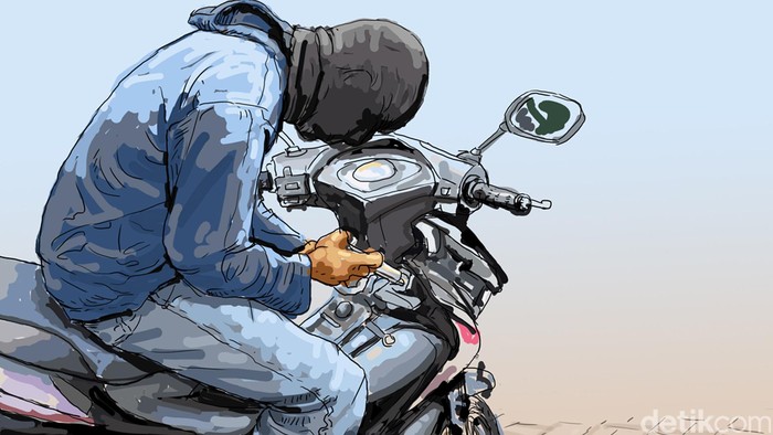 _motor penjaga laundry di Bogor dibawa kabur, pelanggan toko jadi tersangka