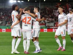 “Hasil DFB-Pokal: Bayern Terpaksa Berjuang Hingga Menit Akhir, Kalahkan Wehen 3-2”
