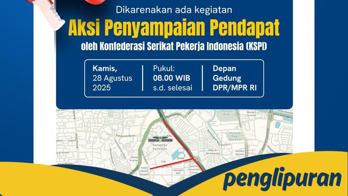 Demo Buruh Hari Ini, Polisi Imbau Masyarakat Hindari Jalan di Sekitar DPR RI