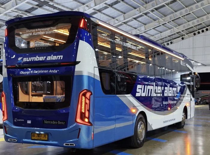 Unik! Konsep Bus Terbaru Sumber Alam dengan Desain Laksana Legacy SR3 Neo FE