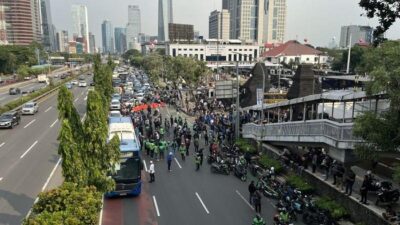 “Kebakaran Api Demo, Gatot Subroto Terhenti di Polda Metro Jaya”
