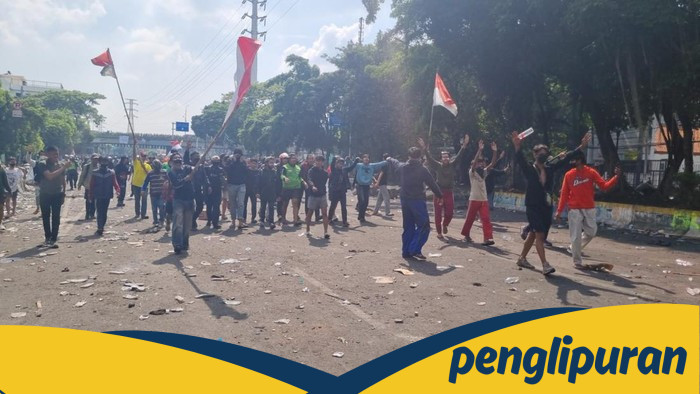 Ada Massa Bergerak Menuju Mako Brimob Kwitang, Tertahan Barikade: Demonstrasi Remaja Berlangsung