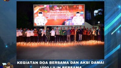 Polda Jambi Gelar Doa Bersama-Aksi Damai 1.000 Lilin Bareng Mahasiswa hingga Ojol, Solidaritas Menyala!