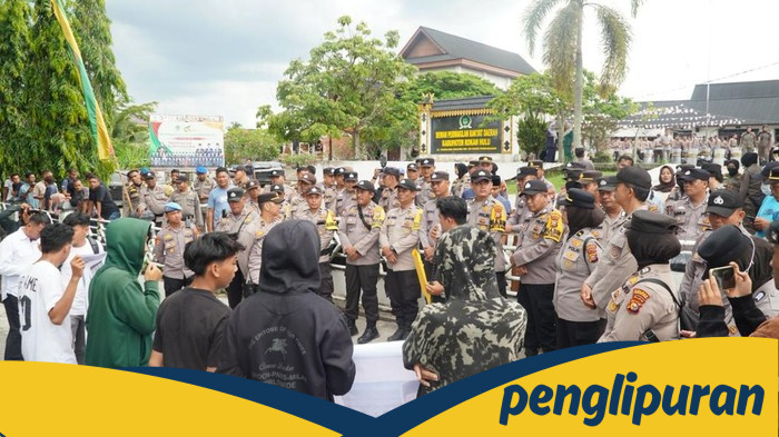Aliansi Mahasiswa Demo DPRD Rohul, Kapolres Apresiasi Massa Tertib - Update 1