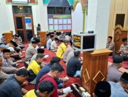 Polres Pelalawan Bersama Komunitas Ojol Gelar Tahlilan untuk Affan Kurniawan, Driver yang Meninggal di Aksi Demo