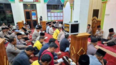 Polres Pelalawan Bersama Komunitas Ojol Gelar Tahlilan untuk Affan Kurniawan, Driver yang Meninggal di Aksi Demo