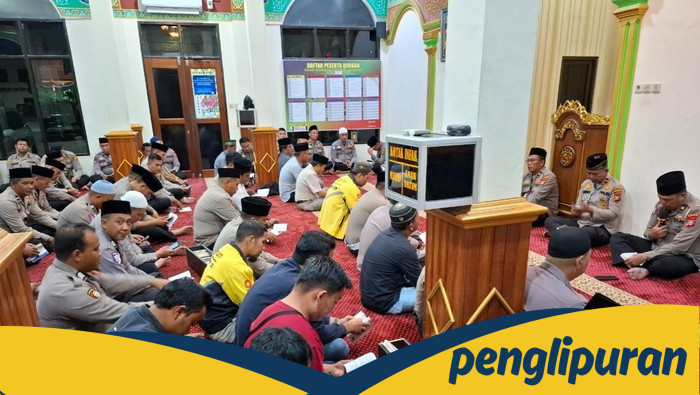 Polres Pelalawan Bersama Komunitas Ojol Gelar Tahlilan untuk Affan Kurniawan, Driver yang Meninggal di Aksi Demo