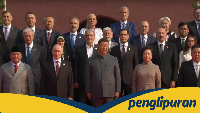 Prabowo Subianto Bersama Para Pemimpin Dunia di Parade Militer China