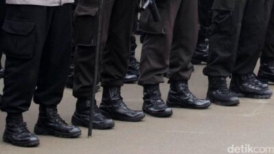 1.035 Aparat Gabungan Bersiaga, Demo di DPR Dikawal Ketat