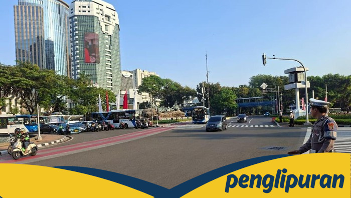 Massa Buruh Demo di Patung Kuda, Tuntut Reformasi Pajak dan Bebas Penahanan