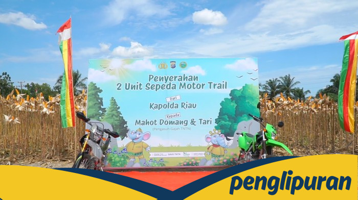 Kapolda Riau Beri Bantuan Motor untuk Pawang Gajah Domang, Dukung Konservasi TNTN!