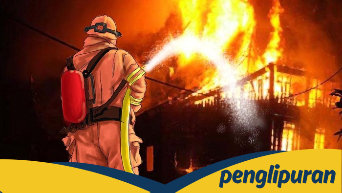 Api Menerjang Gudang Kursi SMPN 2 Bojonggede, Diduga Korsleting Listrik