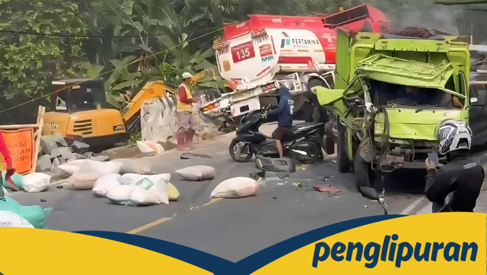 Tragedi Jalanan: 6 Kendaraan Hancur dalam Tabrakan Truk Tangki di Bogor!