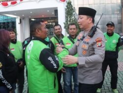 Polres Tangsel Gelar Doa Bersama untuk Affan, Bagikan Helm dan Sembako ke Ojol
