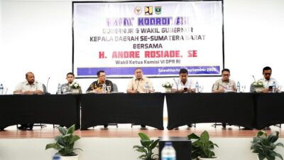 Andre Rosiade Gelar Rakor Strategis dengan Gubernur dan Kepala Daerah untuk Percepatan Pembangunan Jalan di Sumbar