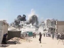 **Israel Kembali Serang Gedung Pencakar Langit di Gaza, Menara Soussi Jadi Sasaran**