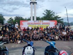 [Komunitas Scooter Riau Dukung Gerakan Damai, Jaga Sungai Kuantan]