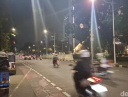 Demo Buruh-Ojol di Patung Kuda Bubar, Lalu Lintas Medan Merdeka Selatan Normal Lagi