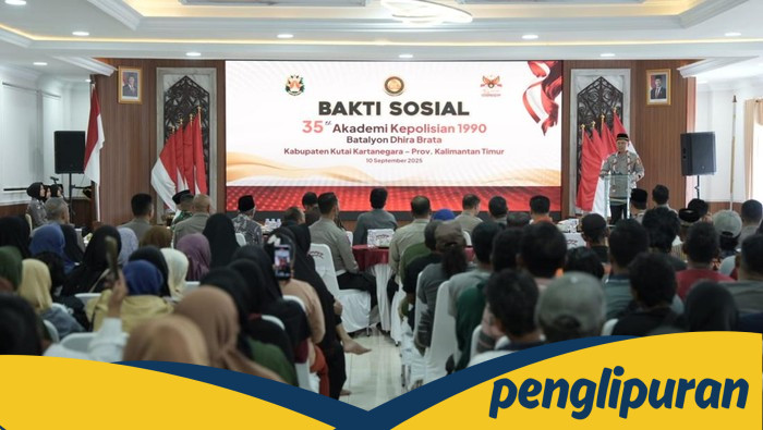 **Polri Dorong Kebaikan, Salurkan 1.500 Paket Bansos di Kukar Kaltim**
