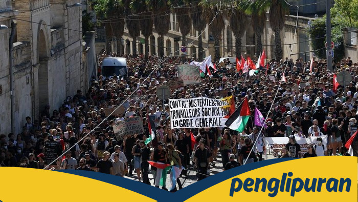 Prancis Terpuruk, Protes Meledak di Tengah Krisis Politik