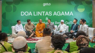 **Doa Lintas Agama! Ribuan Mitra Gojek Bersama Karyawan GOTO Bersatu Doakan Indonesia**