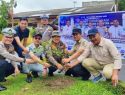 HUT Lantas Bhayangkara, Polantas Percantik Inhu dengan Cat Marka-Tanam Pohon – Update 1