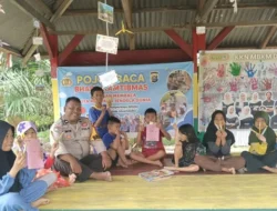 Aipda Wawan Gagas Pojok Baca di Kampar, Sosialisasikan Kamtibmas dalam Belajar