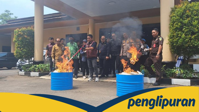 **Polda Banten Musnahkan 7,61 Kilo Sabu-Ganja dan 42 Ribu Butir Obat Keras, Lindungi Generasi Muda**