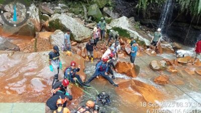 Jasad Pria Nyangkut di Curug Seribu Bogor, Diduga Warga Hilang 9 Hari, Misteri Tewasnya Siapa?