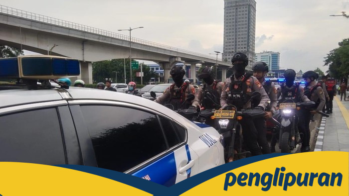 Ratusan Personel Polda Metro Gencar Patroli, Jakarta Siaga