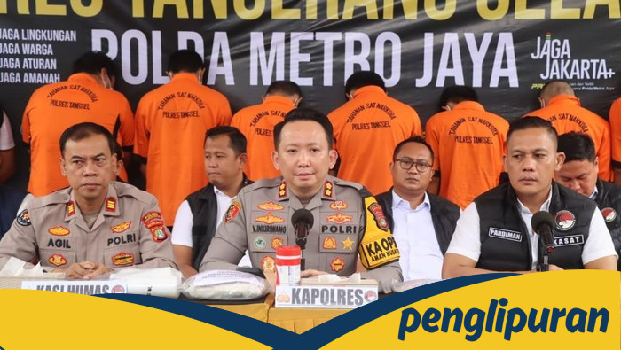 Polisi Tangsel Nyatakan Perang, Sita 21 Kg Sinte dari 9 Tersangka