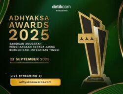 Saksikan Adhyaksa Awards 2025 Live di detikcom – Update 1