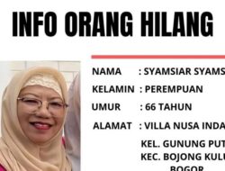 **Tolong! Wanita Lansia Asal Bogor Hilang Sejak Kemarin, Upaya Penyelamatan Terus Dilakukan**