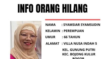 **Tolong! Wanita Lansia Asal Bogor Hilang Sejak Kemarin, Upaya Penyelamatan Terus Dilakukan**