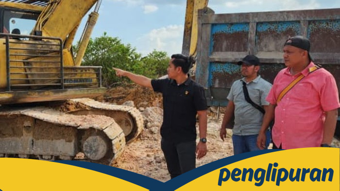 Polisi Tangkap 2 Pelaku Galian C Ilegal di Kampar, Alat Berat Disita!