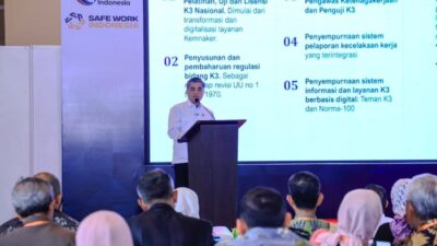 Menaker: Sistem Sertifikasi K3 Perlu Ditingkatkan Urgensi