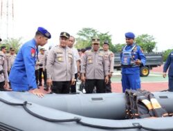 **Polres Rohil Siap Taktis, Cegah Bencana Banjir Musim Hujan**