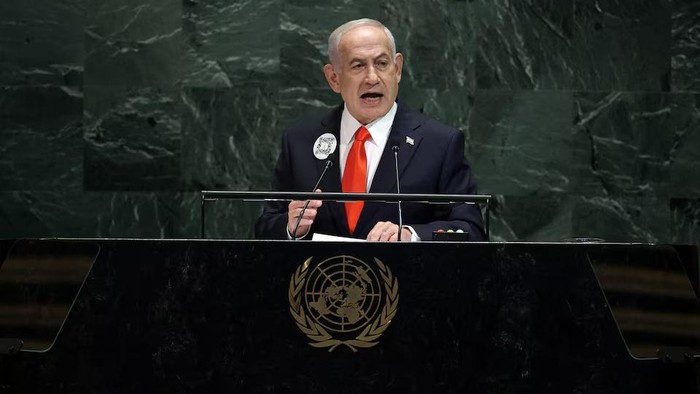 \[Pidato Netanyahu di PBB Disiarkan ke Gaza, Apa Pesannya?\]