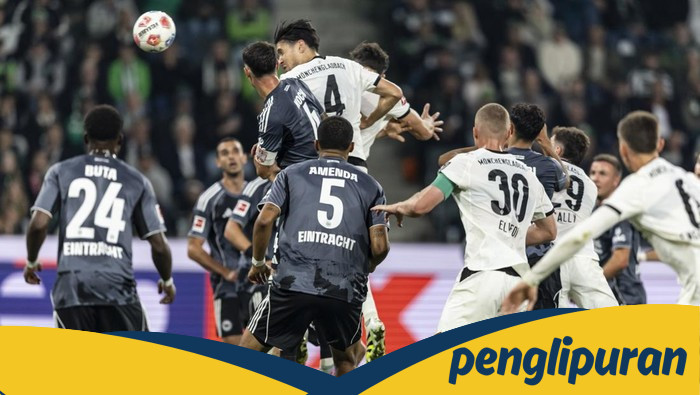 **Gladbach vs Frankfurt: Drama 10 Gol, Kevin Diks Cs Tumbang 4-6**