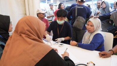 Warga Antusias Ikuti Layanan Kesehatan Gratis di Bulan Bakti Karang Taruna