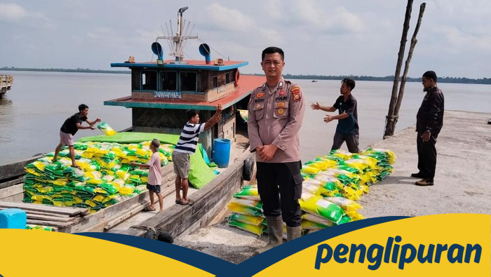 Polres Meranti Salurkan 50 Ton Beras SPHP, Masyarakat Pesisir Bersorak Kebahagiaan
