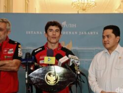 **Marc Marquez Bersilaturahmi dengan Prabowo, Beri Semangat untuk MotoGP Mandalika 2025**