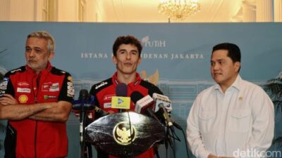 **Marc Marquez Bersilaturahmi dengan Prabowo, Beri Semangat untuk MotoGP Mandalika 2025**