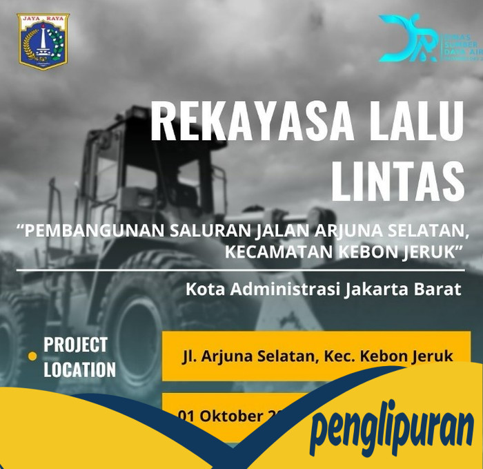 **Proyek Saluran Air di Kebon Jeruk, Jakarta Barat, Bakal Nyebut Lalin!**