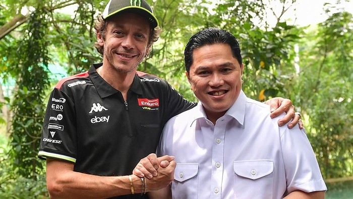 Makan Siang Bareng Rossi, Erick Thohir: Hubungan Menpora dengan Pebalap Legenda