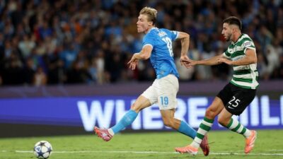 “Napoli Vs Sporting CP: Hojlund’s Double Blow Seals Partenopei’s Victory”